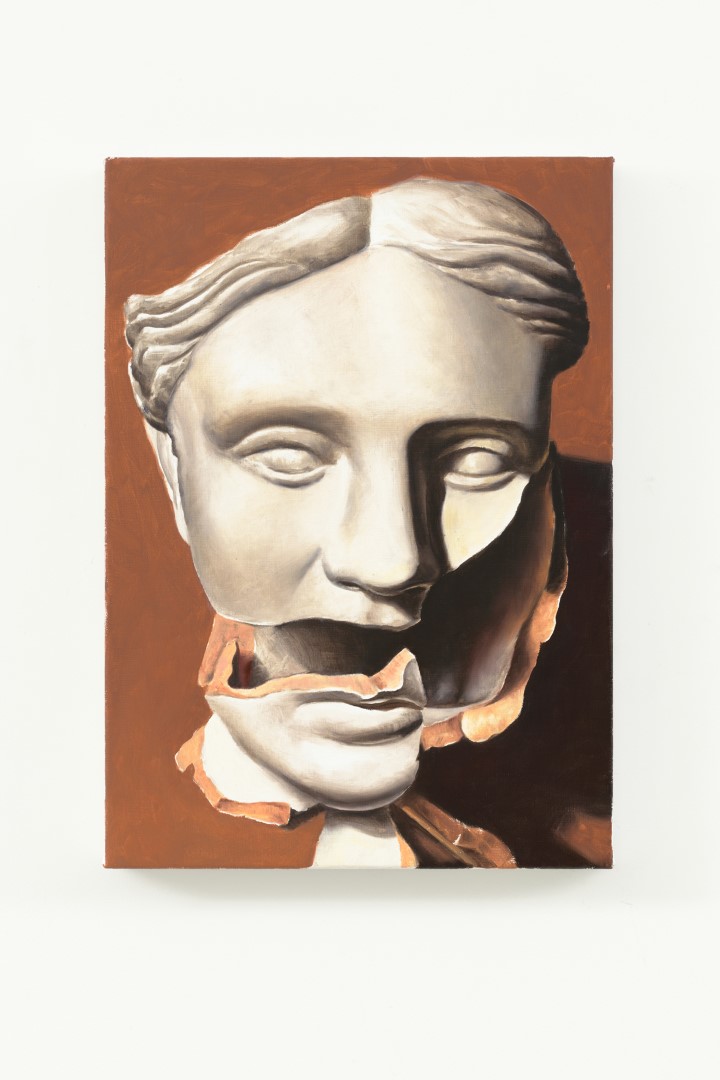 Broken Helios (2025), 42 x 30 cm, oil on linen